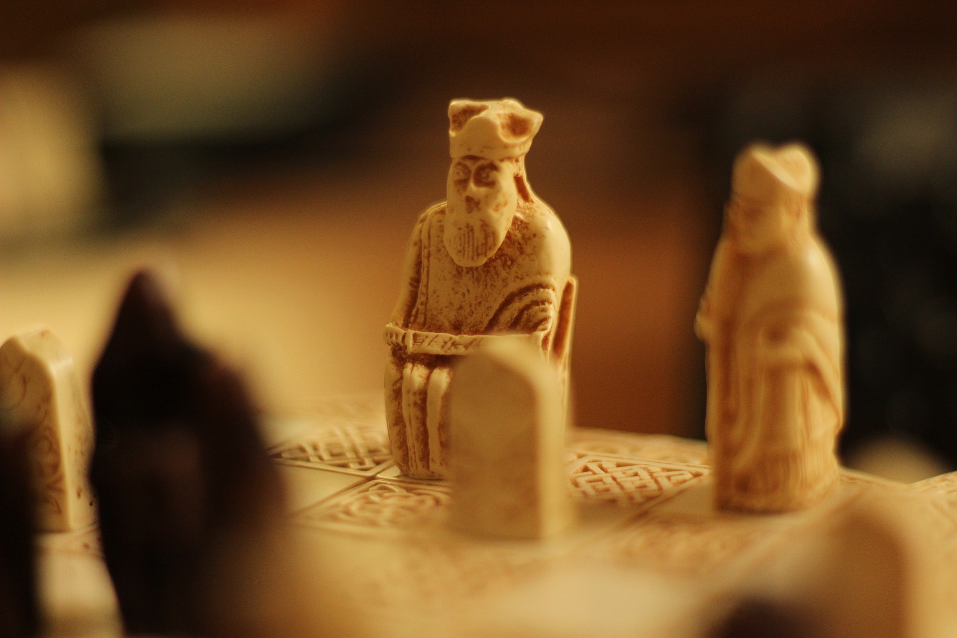 Schachfigur gefunden auf der Isle of Lewis (C) pixabay/Andre_Grunden